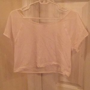 White PINK Victoria’s Secret crop top